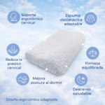 Almohada Cervical Viscoelástica Ergonómica