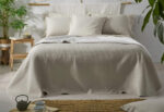 Colcha Bouti Jacquard Burrito Blanco 162-08 Lino