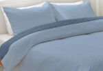 Colcha Bouti Bicolor Reversible ICELANDS Demi Moore Azul - Imagen 2