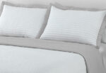 Colcha Bouti Cosida & Bordada Reversible DOLZ Palma gris perla - Imagen 2
