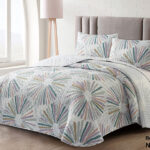 Colcha Bouti Cosida DOLZ Reversible Estampada Nagoya