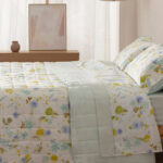 Colcha Bouti Cosida Reversible BURRITO BLANCO Furgo 140-04 verde