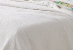 Colcha Bouti Coverlet BURRITO BLANCO Patchwork Liso 148 blanco - Imagen 2