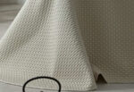 Colcha Bouti Jacquard Burrito Blanco 162-08 Lino - Imagen 5