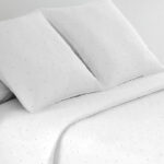 Colcha Bouti Reversible Bordada PLATINIUM Suave blanco