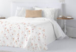 Colcha Bouti Termosellada Estamp. FUNDECO Reversible Abril nude