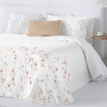 Colcha Bouti Termosellada Estamp. FUNDECO Reversible Abril nude
