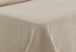 Colcha Jacquard de Algodón Zig Zag Color Crudo - Imagen 2