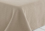 Colcha Jacquard de Algodón Zig Zag Color Crudo - Imagen 3