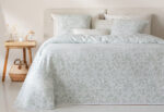 Colcha Jacquard Confort Verde Sofía de VIALMAN