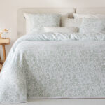 Colcha Jacquard Confort Verde Sofía de VIALMAN