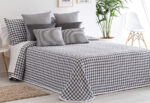 Colcha Jacquard Charlotte Negro Barceló