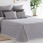 Colcha Jacquard Charlotte Negro Barceló