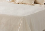 Colcha Piqué Jacquard Algodón LLARBONA Espiga Beige - Imagen 3