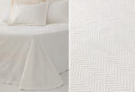 Colcha Piqué Jacquard Algodón LLARBONA Espiga Blanca - Imagen 2