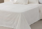 Colcha Piqué Jacquard Algodón LLARBONA Espiga Blanca - Imagen 5