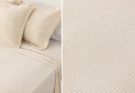 Colcha Piqué Jacquard Algodón LLARBONA Mediterránea Beige - Imagen 2