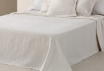 Colcha Piqué Jacquard Algodón LLARBONA Mediterránea Blanca - Imagen 5