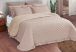 Edredón Comforter Volante Reverso Sherpa LLARBONA Maia taupe