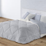 Edredón Comforter Sedalina/Sherpa DN Estampado Paola gris