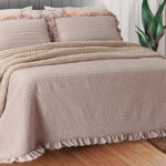 Edredón Comforter Volante Reverso Sherpa LLARBONA Porto taupe