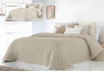 Edredón Conforter Reversible 250gr FUNDECO Anisa beige - Imagen 2