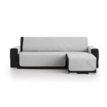 Funda cubre sofá Chaise Longue Acolchada Couch Cover Gris Belmarti