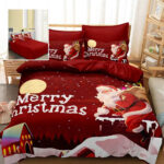 Funda Nórdica Navideña 6 Piezas con Santa y Reno