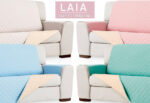 Funda Sofá Acolchada Reversible LLARBONA Sweet Laia Menta - Imagen 4
