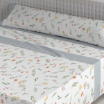 Juego de Sábana 30/27 Estampada KARAMELO Biés+Aplicación Erika Lavanda