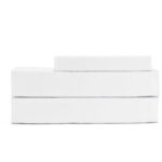 Juego de Sábanas 100% Algodón Cañete Liso Blanco – Calidad Premium - Imagen 2
