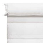 Juego de Sábanas 100% Algodón Cañete Liso Blanco – Calidad Premium - Imagen 3