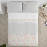 Juego sábanas Manterol 100% algodón flores acuareladas - Cotton Deco - Imagen 2