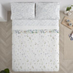 Juego sábanas Manterol 100% algodón flores silvestres - Cotton Deco - Imagen 2