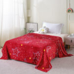 Manta Cocolino Roja Estrellas & Lunas – Extra Suave