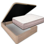 Pack Canapé + Colchón BURDEOS Muelles Ensacados Visco 30 cm