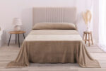Sábana Coralina Jacquard KARAMELO Nil Beige | Suave y Elegante