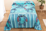 Sábana de Invierno Coralina Doble Cara Lilo & Stitch Waves - Imagen 2