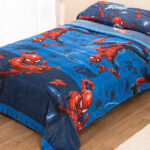 Sábana de Invierno Coralina Doble Cara Spiderman Action (Licencia)