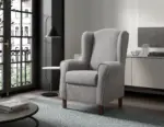 Sillón Simphony 2025 | Sillón orejero fijo en tela DINO Easy Clean