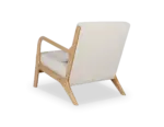 Sillón Tokio | Sillón fijo de madera maciza natural con cojín lumbar - Imagen 5