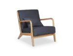 Sillón Tokio | Sillón fijo de madera maciza natural con cojín lumbar - Imagen 6