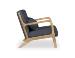 Sillón Tokio | Sillón fijo de madera maciza natural con cojín lumbar - Imagen 8